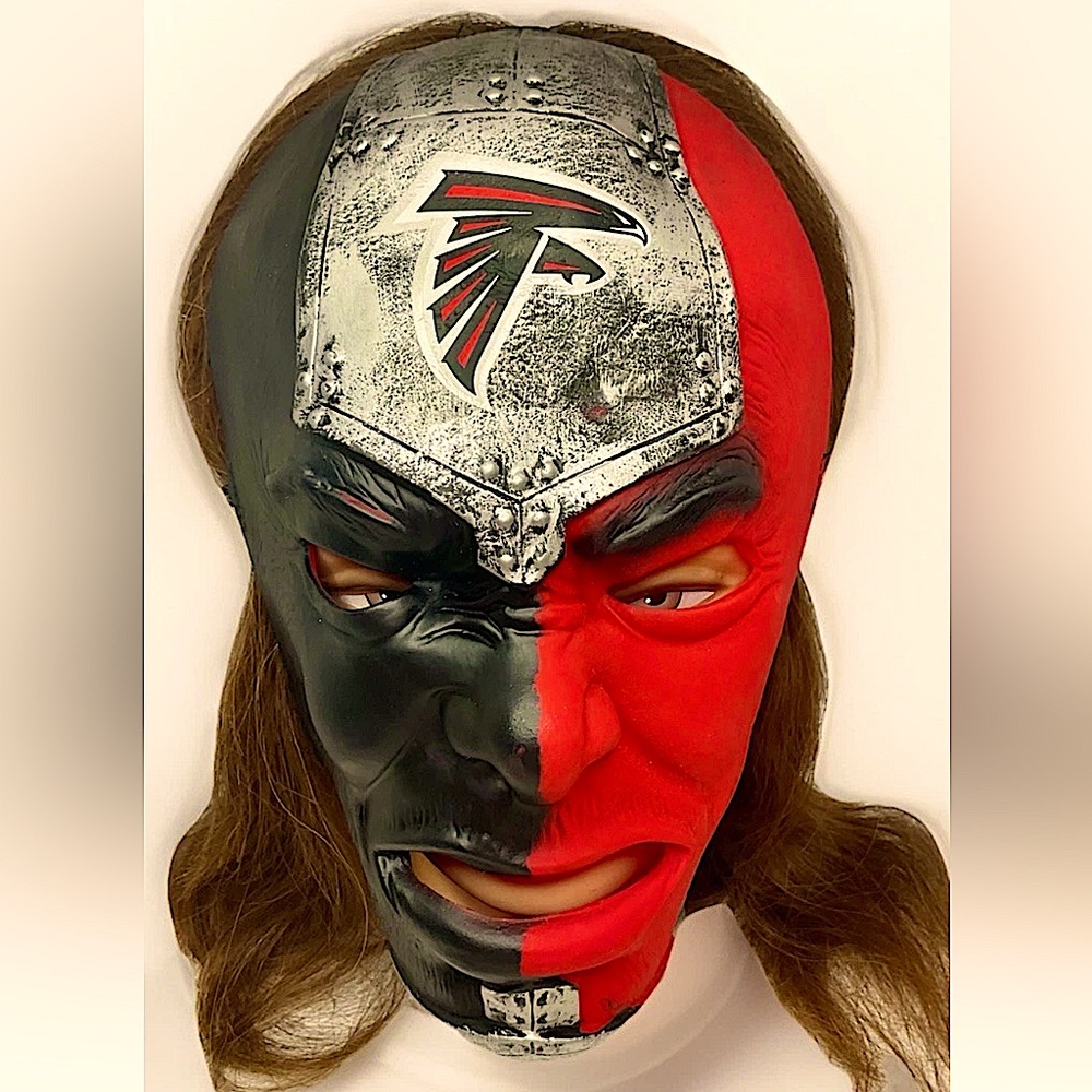 🏈FRANKLIN SPORTS🏈 “FAN FACE” ATLANTA FALCONS NFL OFFICIALLY LICENSED PVC MASK👺
